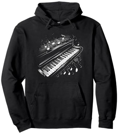 Klavier Klassische Musik Noten Orchester Konzert Pianist Pullover Hoodie
