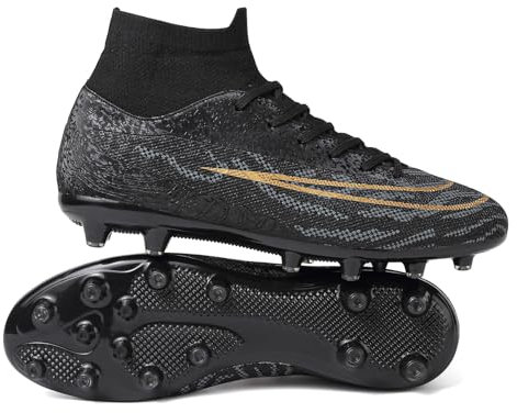 RDYLBU Fußballschuhe Herren Madame Stollenschuhe Fussballschuhe knöchelhohe Schuhe Hallenschuhe Herren Professionelle Fussballschuhe Jugendliche Trainingsschuhe Outdoor Sportschuhe Fußball Stiefel