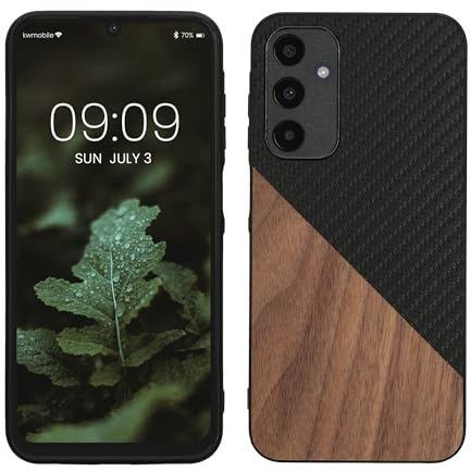 kwmobile Hülle kompatibel mit Samsung Galaxy A25 - Handyhülle - Handy Schutzhülle - Smartphone Cover - Dunkelbraun Schwarz