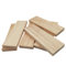 6 bloques de madera sin terminar para manualidades, tableros de madera rectangulares de 25 x 8 x 2 cm, bloques de madera en blanco para tallar, pintar y quemar