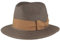 Chapeau de paille Bogart - Chapeau d'été - 100 % papier - Pliable - Particulièrement léger - Flexible - Doux pour la peau - Confortable, Bleu/marron - Garniture Camel, XL