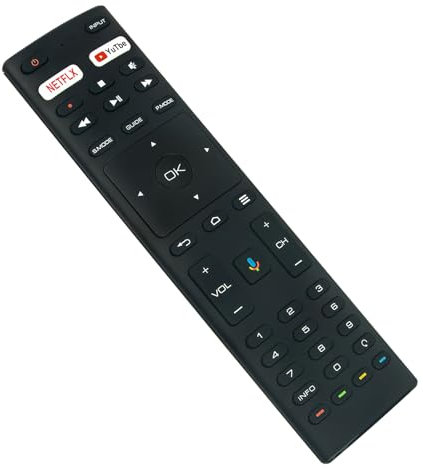 RM-C3363 Replace Voice Remote Control Compatible with JVC Android Smart TV LED Display LT-32KB208 LT-50KB608 LT-42KB408 LT-39KB195 LT-58KB618 LT-40M690 LT-43M690 LT-55MU508 LT-32KB202 LT-42M690
