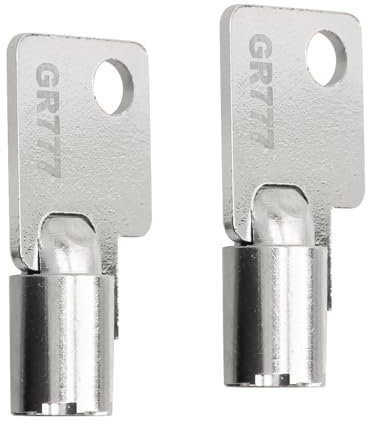 GR777 Laundry Key Replacement for Greenwald Whirlpool Speed Queen Service Panel Key Lock Coin Commercial Washer Key -Washing Laundry Machine and Dryer Door Tubular Keys(2PCS)