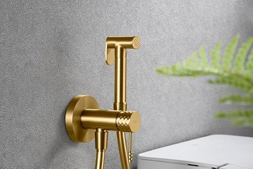 GAYLON IMEX RDG053/OC Robinetterie monocommande encastrée pour bidet en laiton - Douche hygiénique encastrée et mitigeur bidet encastré Or brossé RDG053/OC