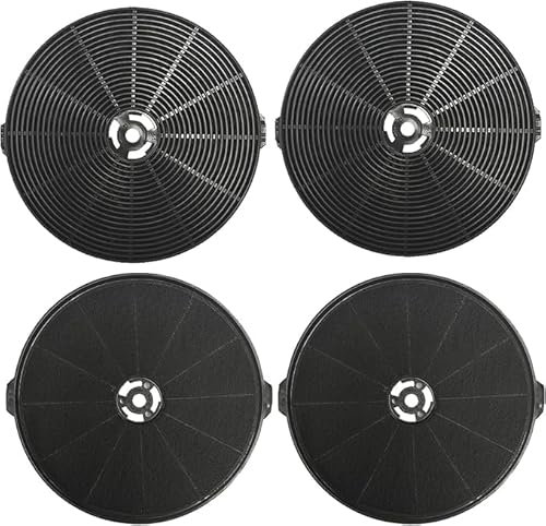 Beaufan 4er Pack Aktivkohlefilter passend Kompatibel mit Respekta Dunstabzugshaube MIZ1000 MIZ1000N, Kompatibel mit Klarstein Dunstabzugshaube, Kompatibel mit FIREGAS FGS-EBV13D460CC FGS-EBL11CR1160CC