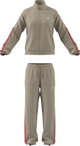 adidas Women's STADIUM 3-STRIPES TRACKSUIT, Crystal Linen, M