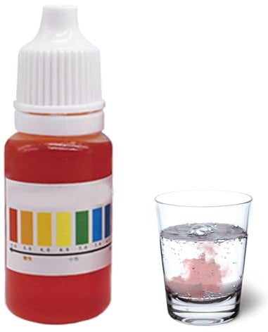 Quorvex Reagente da Test Gocce PH - 10ml Soluzione Misurazione Preciso Bilanciatore Liquido | Fenolo | Bilanciatore di Fluidi | Soluzione per Test PH per Acqua Prato Acquario Giardino Piscina