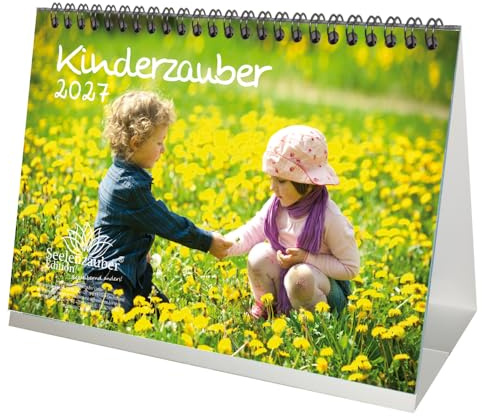Kinderzauber DIN A5 Tischkalender für 2027 Kinder - Seelenzauber