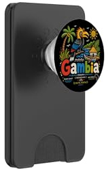 Hand Drawn Gambia Travel Souvenir Landmark Gift PopSockets PopWallet for MagSafe