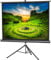 celexon Economy Black Tripod screen black 80 | 158x118 cm 4:3 | Mobile, 4K, full HD projector screen with manual roller extension for home cinema, office & outdoor use | incl. stand + carrying handle