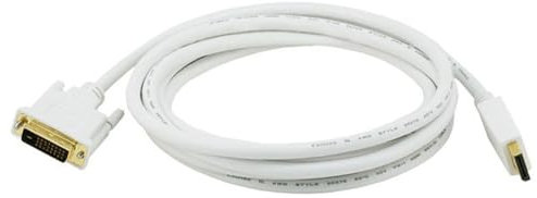 Monoprice 10 ft 28AWG DisplayPort to DVI Cable - White