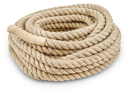 HAEST Corda per tiro alla Fune - Corda in Iuta - 22 m - 25 mm; 36 m - 32 mm ; 30 m - 32 mm