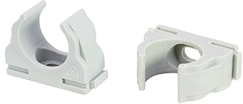 REV Klemmschellen, Rohrschellen 30x EN20 für Isorohr Ø 20mm, grau