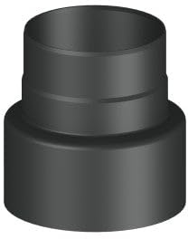 Jeremias Reduzierung Ofenrohr/Rauchrohr Ø 200-160 mm | schwarz