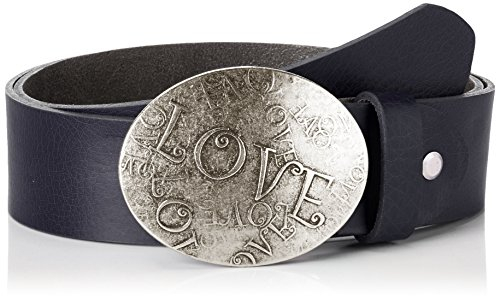 MGM Damen Gürtel Love, Gr. 80 cm, Blau (marine-asi 3)
