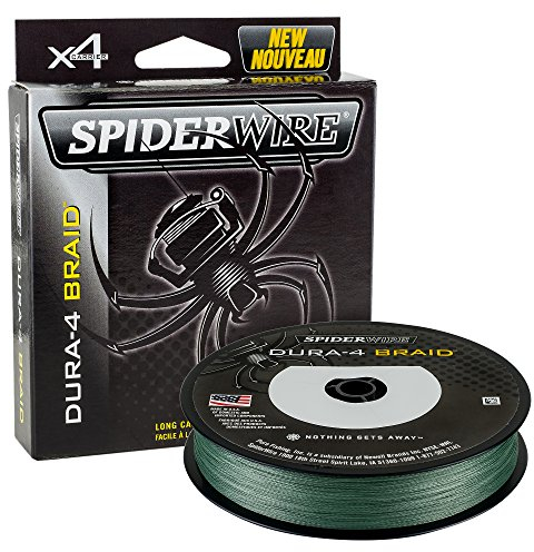 SpiderWire Dura 4, Fishing Line, Superline, , Predator Fishing, Pike, Perch, Zander, Trout, Unisex, Moss Green, 0.17mm | 15kg | 33lb | 300yd