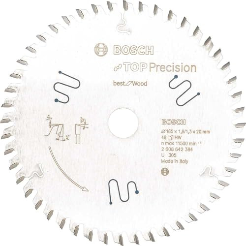Bosch 2 608 642 384 1pc (S) Circular Saw Blade – TCT Circular Saw Blades Wood, 2 cm, 11500 RPM, Bosch, ATB Bevelled (Alternate), 5 °)