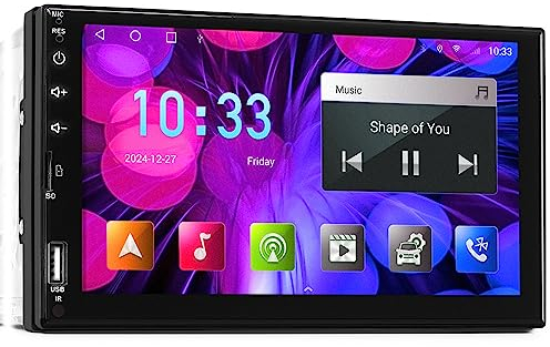 TUNEZ Lettore USB stereo auto Android Auto 7 pollici compatibile con Nissan Juke Micra Navara NV200 Combi Pathfinder Qashqai X-Trail Android Auto MP3 MP4 Radio e unità principale 2GB RAM + 32GB ROM