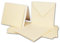 25x Quadratisches Karten-Set mit Briefumschlägen & Einleger - 13,5 x 13,5 cm - Creme/Elfenbein - quadratische blanko Einladungen für Hochzeit und Feste