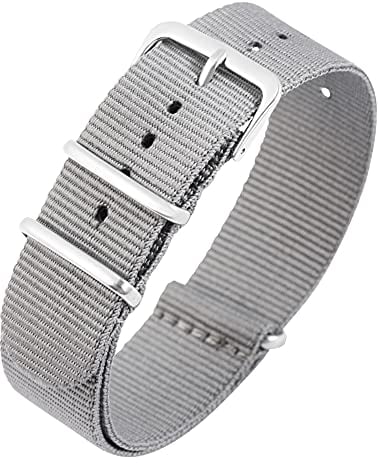 Excellanc-Uhrenarmband Ersatz Textil Dornschließe Breite 14-22 mm (Stegbreite: 20 mm, grau)