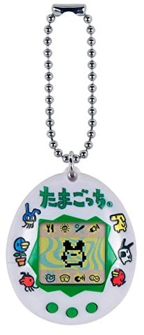 TAMAGOTCHI Bandai Original Japanisches Logo, Ernährung, Ernährung, virtuelles Haustier mit Kette zum Spielen auf dem Marsch, Japanisches Logo (42816)