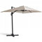 Oviala Parasol déporté Rotatif 2x3m en Aluminium écru
