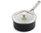 KitchenAid Steel Core Enamel 16 cm/1.3 Litre Saucepan with Lid, German Engineered Enamel, Induction, Oven Safe, Onyx Black