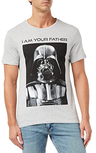 Star Wars MESWCLATS088 T-Shirt, Gris mélange, S Homme
