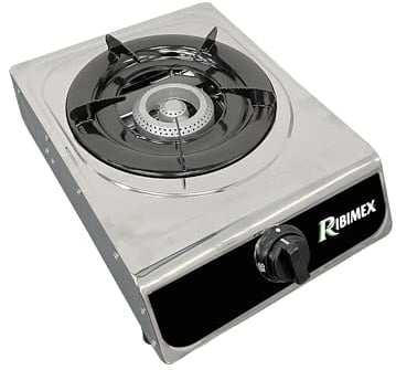 Ribiland - Alimenté au gaz, réchaud à gaz 1 feu Acier inoxydable 2.9kw prf315