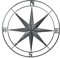 rebirthsame Metall Kompass Deko Distressed Wand Skulpturen Runde Kompass Wanddekoration Nautische Dekoration Schlafzimmer Wohnzimmer Garten Büro Wandbehang Thema Home Dekoration