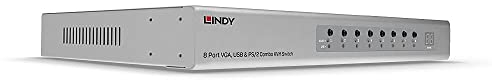 LINDY 39526 8 Port VGA, USB & PS/2 KVM Switch Combo