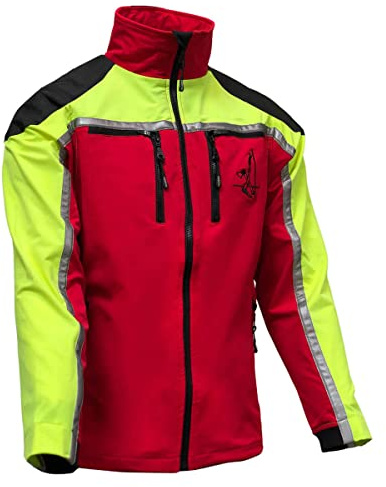 Pfanner® atmungsaktive Forest Light Jacke, Farbe:rot/gelb, Größe:L