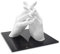 Lucky Hands® Sockel - Veredeln Sie Ihren 3D Handabdruck mit einem wunderschönen Sockel (Acryl schwarz 5 mm, 20 x 20 cm)