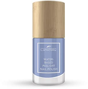LaNature wasserbassierter Nagellack - Pastelliges-Veilchen-Blau - VEGAN - Waterbased Peel-Off Nail Polish - Forget-me-not, 10 ml