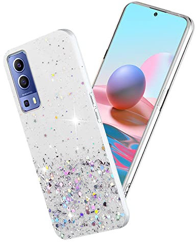 Vivo Y72 5G Schutzhülle für Vivo Y72 / 5G, Silikon, schützt vor Stößen, transparent / Rosa