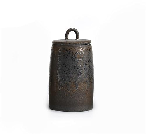 Grande boîte à thé en céramique japonaise scellée - Style vintage - Pour épices, bonbons, aliments