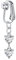 Crdifu Faux Nombril Anneaux Clip sur Nombril Anneaux Non Percé Faux Argent Piercing Bijoux Papillon