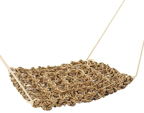 PATKAW Bartagame Hängematte Seegrasfasern Reptilienliege Bett Einsiedlerkrebs Kletterspielzeug Hängende Terrariendekoration Für -Spinnenfische Hängematte Terrarium