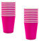 ATBEAMEN 16PCS Rose Red Paper Cups,Disposable Paper Cup Solid 9oz Paper Cups Tableware Birthday Decorations Party Cups Party Drinking Cups for BBQs,Christmas,Picnic,Baby Shower,Party Cups Supplies