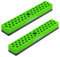CASOMAN 2PCS 1/4 Hex Bit Organizer with Magnetic Base - Green, 86 Hole