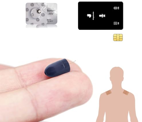 PingaOculto Auricolari Spia GSM Esami Vip Pro Invisibile Nascosto Carta SIM con Microfono Senza Fili e Strisce Adesive - Micro Cuffie Invisibili Piccolo (Auricolari Spia Vip Pro UltraMini Scheda GSM)
