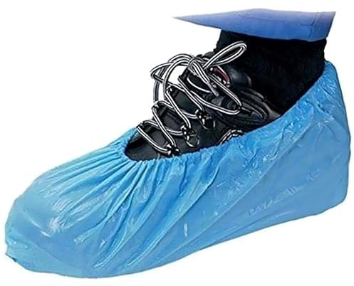Disposable Shoe Covers - Durable Waterproof Overshoes for Rain and Mud - Pack of 100