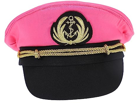 WRITWAA Bestickte Matrosenmütze Aus Baumwolle Navy Kapitänsmütze Für Erwachsene Mit Klassischem Segelbootmotiv Ideal Für Kostümpartys Und Marine-Outfits