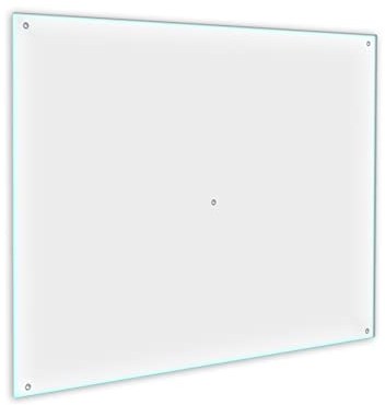 Funkenschutzplatte Glas Kaminofen Durchsichtig Transparent 60 cm Kamin Platte Bodenplatte