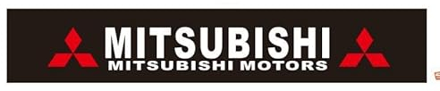 NETHIX Auto Windschutzscheibe Aufkleber, für Mitsubishi ASX Pajero Sport Outlander Grandis Lancer Tuning Aufkleber Styling-Dekoration Auto Emblem Frontscheibe Sticker