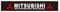 NETHIX Auto Windschutzscheibe Aufkleber, für Mitsubishi ASX Pajero Sport Outlander Grandis Lancer Tuning Aufkleber Styling-Dekoration Auto Emblem Frontscheibe Sticker
