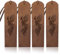 MAYJOYDIY 4 Stück Phoenix Totem Leder Lesezeichen Vintage Vogel Leder Seitenmarker 5 × 18cm Antiker Fliegender Vogel Handgefertigtes Lesezeichen Für Schriftsteller Männer Frauen Geschenke