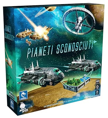 Pendragon – Unbekannte Planeten – Italienische Ausgabe – Brettspiel, ab 10 Jahren, 1-6 Spieler