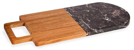 Tagliere legno e marmo nero collezione KINVARA