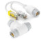 Haoyull Adaptateur répartiteur PoE 2 ports, câble réseau RJ45 connecteurs pour caméras de sécurité et systèmes de surveillance PoE Extender